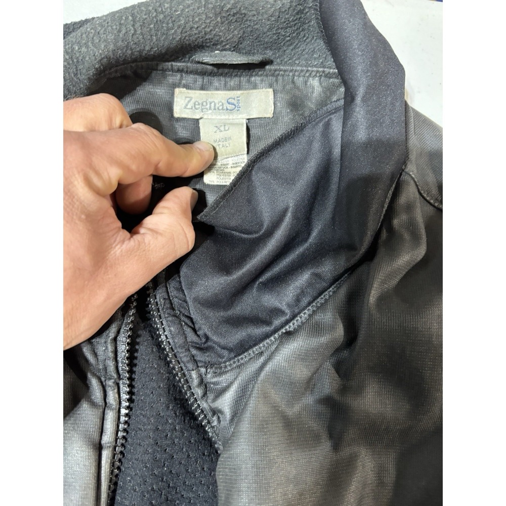 Zegna Sport Black Lined Coat Size XL - Picture 13 of 14